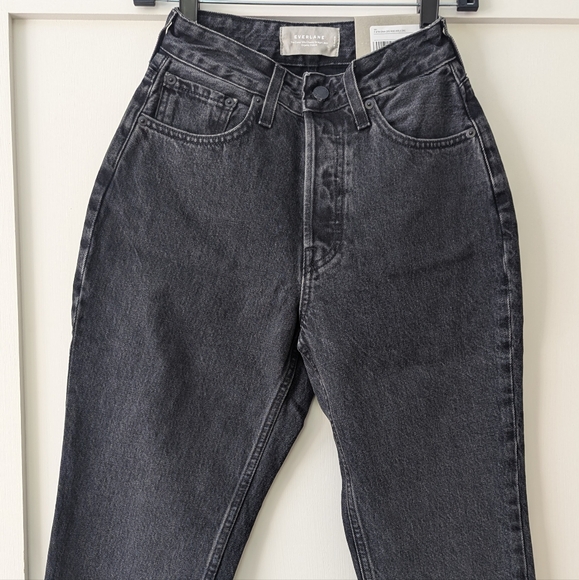 Everlane The Curvy 90's Cheeky Jean, 26Wx26.5L, Washed Black - Picture 2 of 7